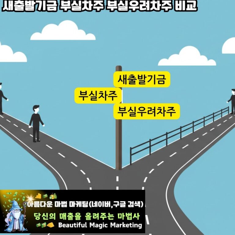 희망찬-하늘-아래-두-갈래로-갈라지는-양식화된-길